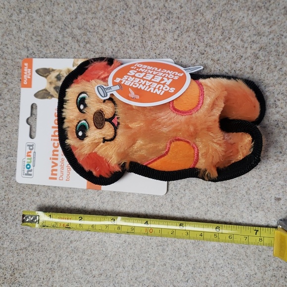 Invincible Plush Dog Toy w/ Squeaker - Picture 2 of 5